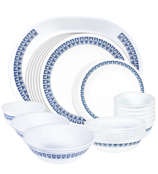 CORELLE LIVINGWARE SERIES WHEELER DIAMOND 30 PCS DINNER SET