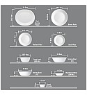 CORELLE LIVINGWARE SERIES WHEELER DIAMOND 30 PCS DINNER SET