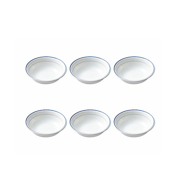 CORELLE LIVINGWARE DOUBLE RING 296 ML DESSERT BOWL PACK OF 6