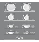 CORELLE ASIA COLLECTION PROVENCE GARDEN 532ML SOUP / CEREAL BOWL - PACK OF 3