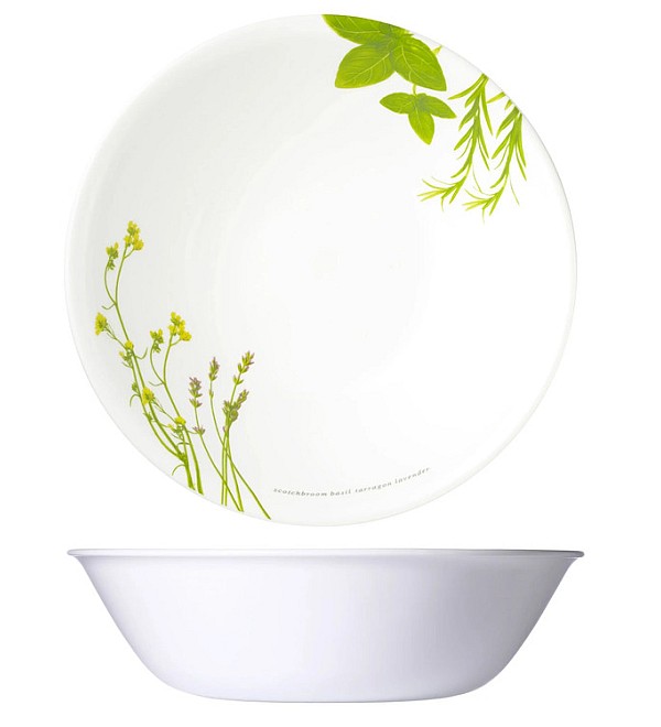 CORELLE ASIA COLLECTION EUROPEAN HERBS 2L SERVING BOWL