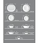 CORELLE LIVINGWARE DOUBLE RING GREEN 177 ML KATORI PACK OF 6