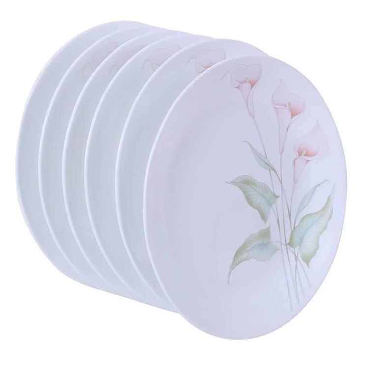 CORELLE ASIA COLLECTION LILYVILLE DINNER PLATES  PACK OF 6