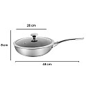 DURANANO 26CM WOK PAN WITH LID