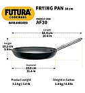 HARD ANODISED FRYING PAN (STAINLESS STEEL HANDLE) 29 CM (AF29)