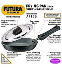 HARD ANODISED FRYING PAN 17 CM WITH STAINLESS STEEL LID (AF17S)