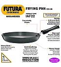 HARD ANODISED FRYING PAN 20 CM WITH STAINLESS STEEL LID (IAF20S)