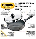 NONSTICK ALL PURPOSE PAN 2.5 LITRE WITH STAINLESS STEEL LID (NAP25)