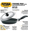 NONSTICK FRYING PAN 17 CM WITH STAINLESS STEEL LID (NF17S)