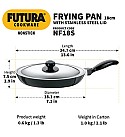 NONSTICK FRYING PAN 17 CM WITH STAINLESS STEEL LID (NF17S)