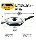 NONSTICK FRYING PAN 20 CM WITH STAINLESS STEEL LID (INF20S)