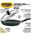 NONSTICK FRYING PAN 24 CM WITH GLASS LID (NF24G)