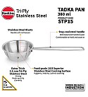 TRI-PLY STAINLESS STEEL TADKA PAN 1.5 CUP SPICE HEATING PAN (STP15)