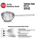 TRI-PLY STAINLESS STEEL TADKA PAN 2.5 CUP (SPICE HEATING PAN) (STP25)