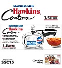 HAWKINS STAINLESS STEEL CONTURA 1.5 LITRE (SSC15)