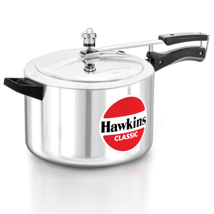 Hawkins 8 Litre Classic Pressure Cooker Silver (CL8W)