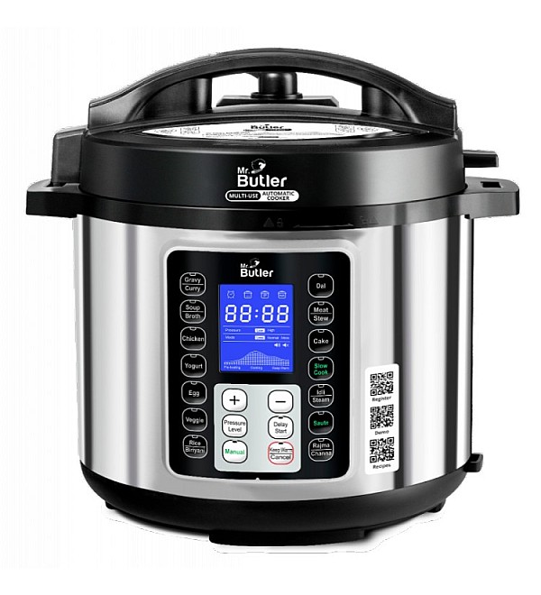 Mr. Butler RoboChef Instant Pot 9-In-1 Multi-Use Automatic Electric Pressure Cooker