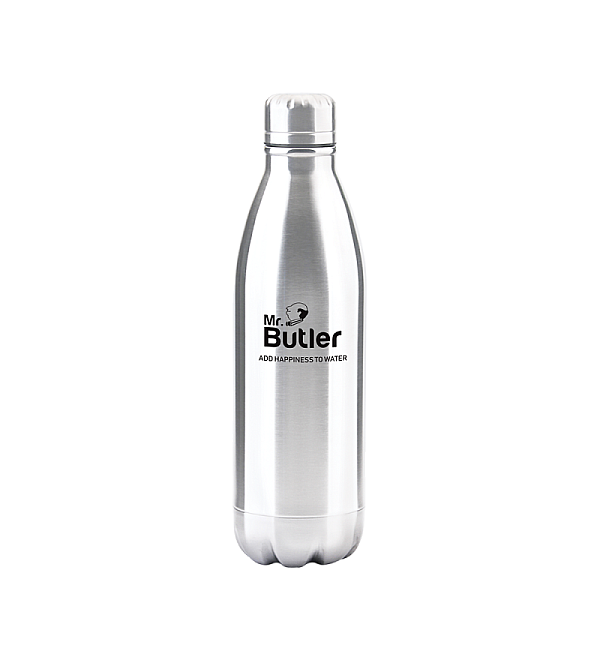 Thermosteel Bottle 750ml, Vacuum Insulated, Cold/Hot, Silver