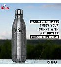 Thermosteel Bottle 750ml, Vacuum Insulated, Cold/Hot, Silver