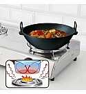 Pre-Seasoned Cast Iron Kadai/Wok 11 Inch, 3 L Capacity, Black