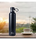 Thermosteel Bottle 1000 Ml, Ebony, Vacuum Insulated, Cold/Hot, Black