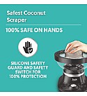 Preethi Cocosta Kp001 Coconut Scraper Citrus Juicer 100% Safe Dual Protection Scraper With Safety Switch Silicon Cap Spillage Free Collection Bowl 100 Watt 2Yr Guarantee Lifelong Free Service