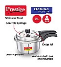 Prestige Svachh Deluxe Alpha 2.0 Litre Stainless Steel Outer Lid Pressure Cookers