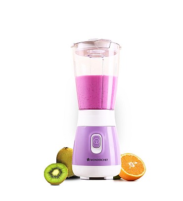 Wonderchef Orchid Personal Blender Portable Blender Smoothie Maker 250 Watts Powerful 100% Full Copper Motor 2 Years Warranty Purple