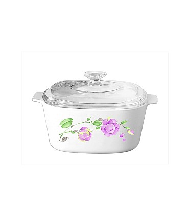 CORNINGWARE 1LTR COVERED COSSEROLE COUNTRY ROSE