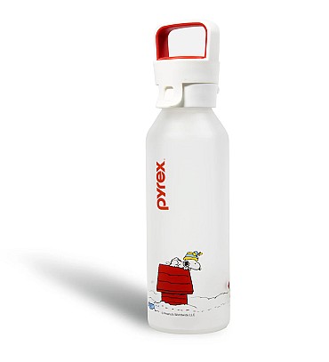 PYREX LIMITED EDITION SNOOPY X SHATTER PROOF GLASS BOTTLE (450ML)