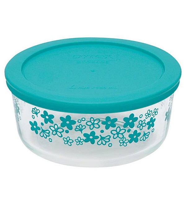 PYREX DECORATED STORAGE 4-CUP950ML ROUND STORAGE SPRING BLOSSOM WPC - BONDI