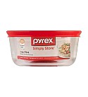 PYREX-2CUP/473ML ROUND WITH PLASTIC RED LID