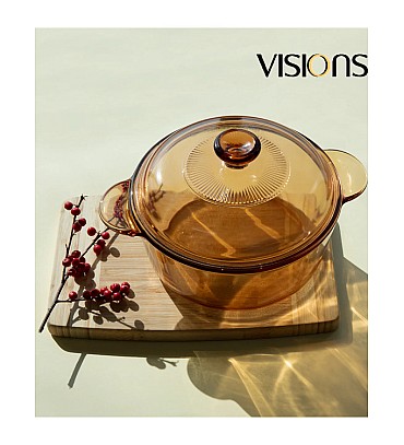 VISIONS COVERED COOKPOT 3.5L - WITH LID