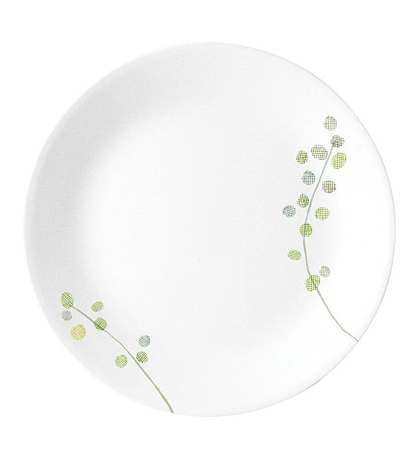 CORELLE LIVINGWARE PLUS GREEN DELIGHT LUNCHEON PLATE