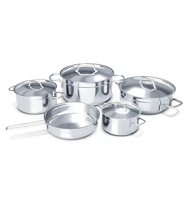 Stainless Steel Cookware 9 Pcs Set